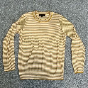 EUC Banana Republic Factory mustard yellow striped sweater